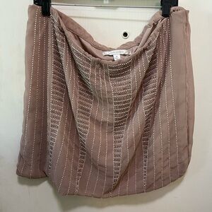 Blush Pink Beaded Skirt